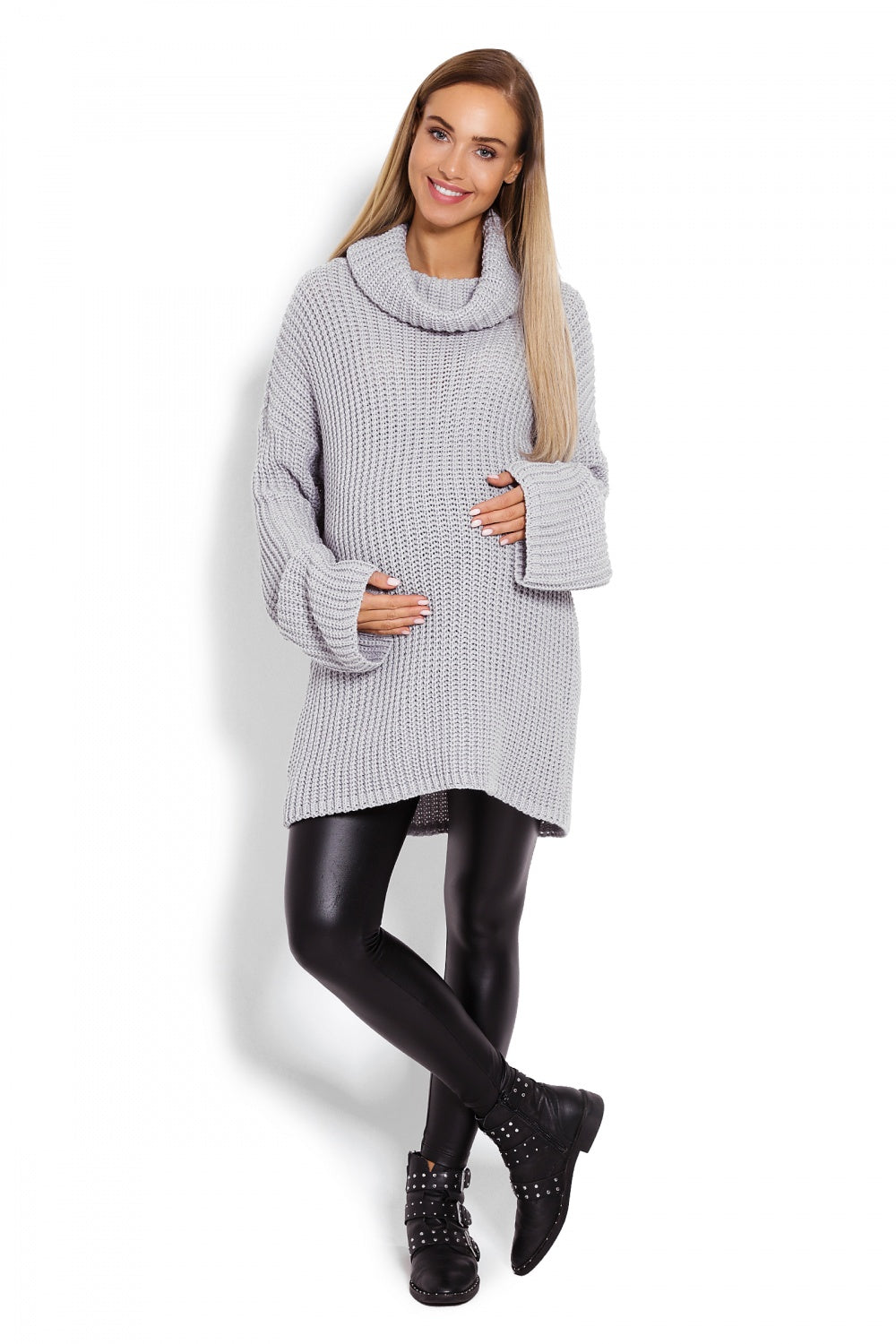 Chandail grossesse femme PeeKaBoo — gris