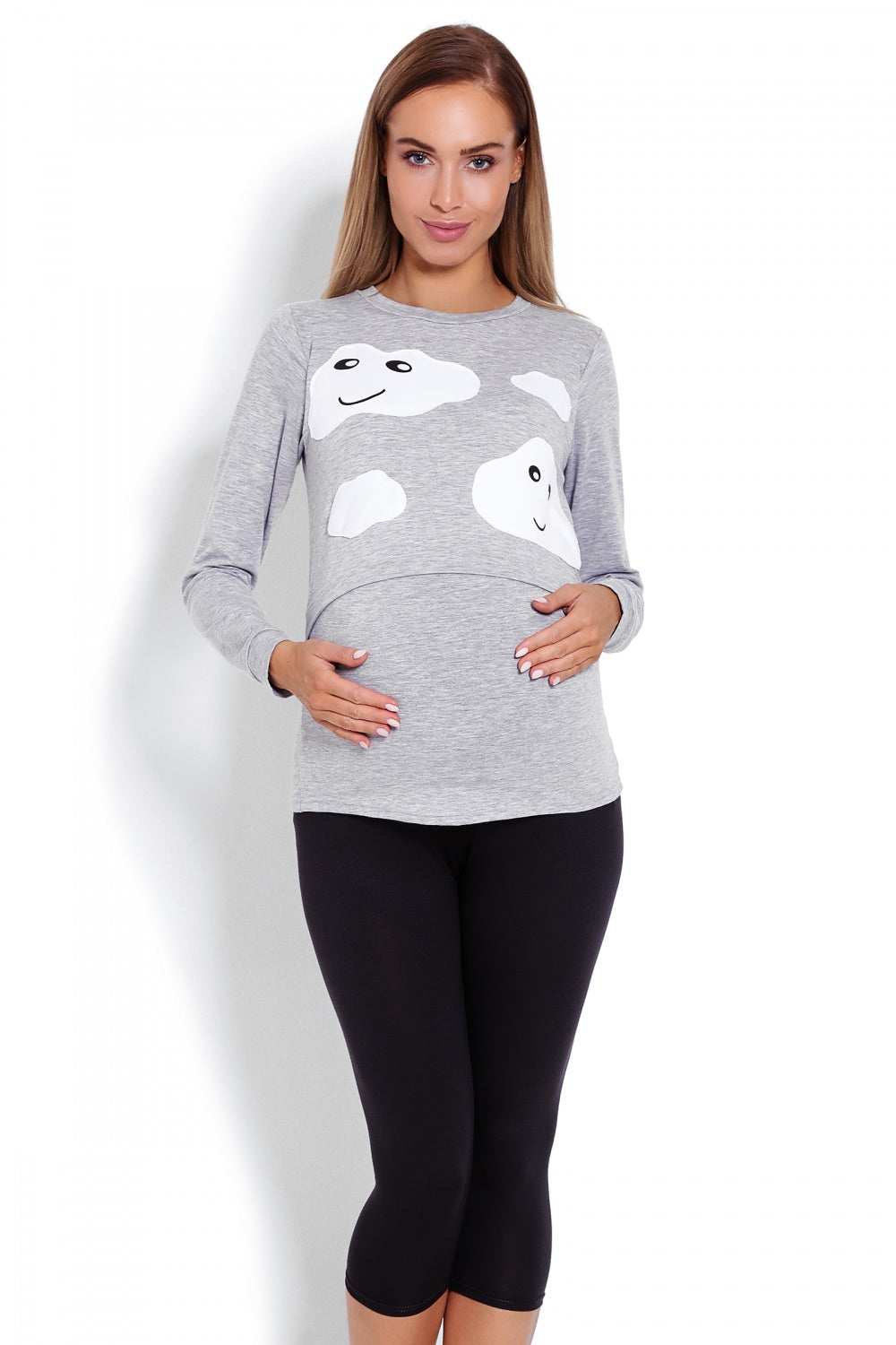 Pyjama femme PeeKaBoo De Grossesse De — gris