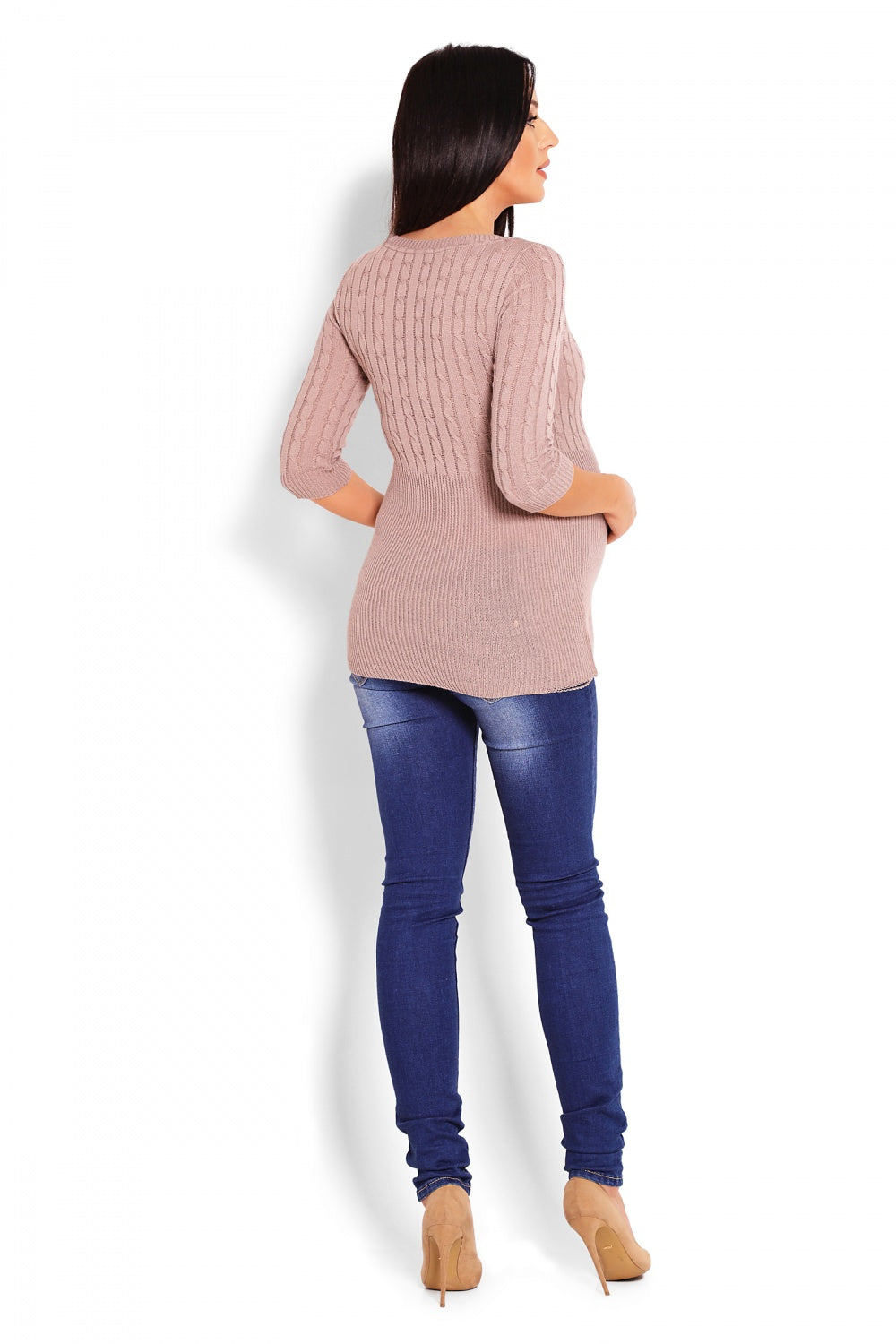 Chandail grossesse femme PeeKaBoo — beige
