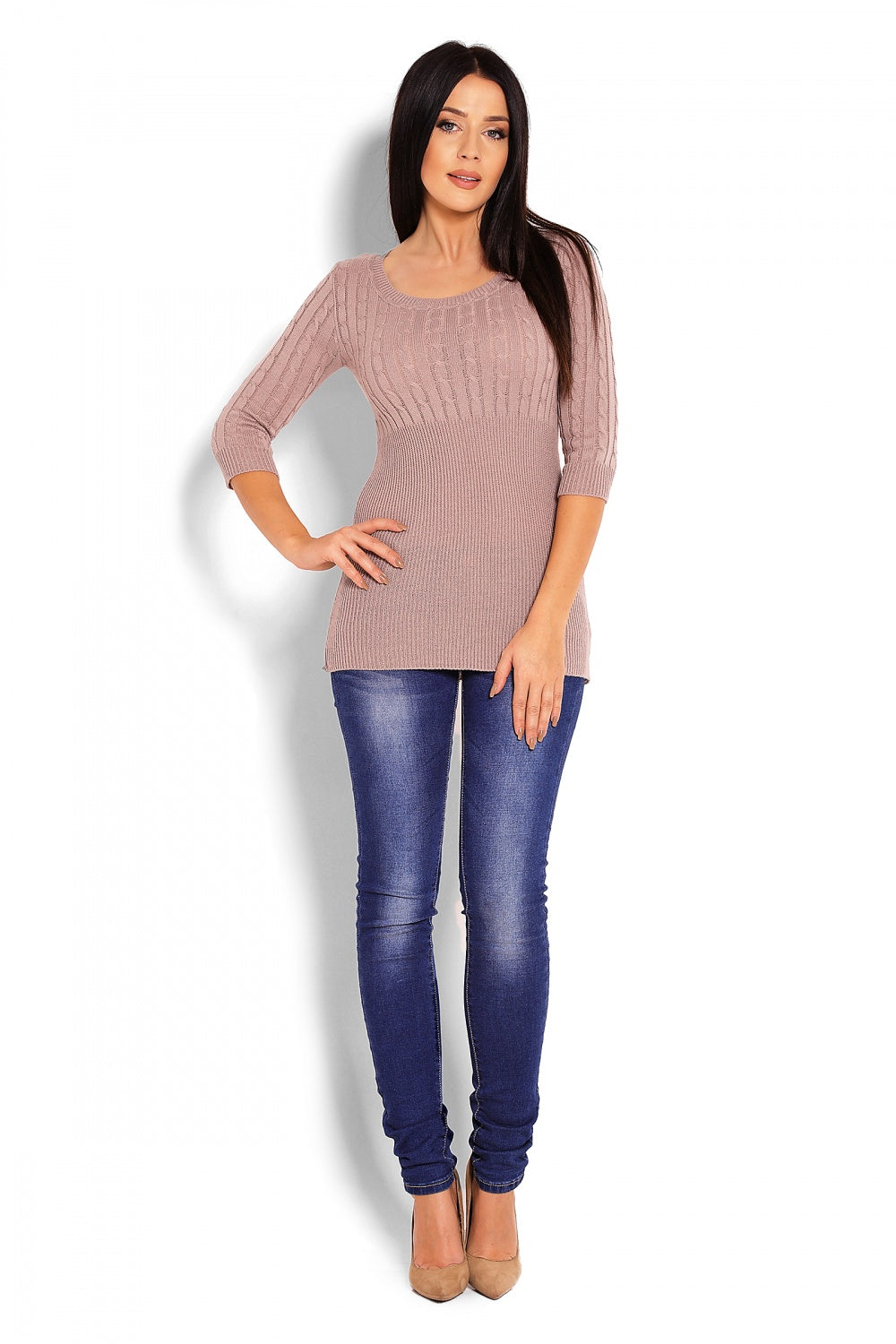 Pull femme PeeKaBoo Chandail Chandail — beige