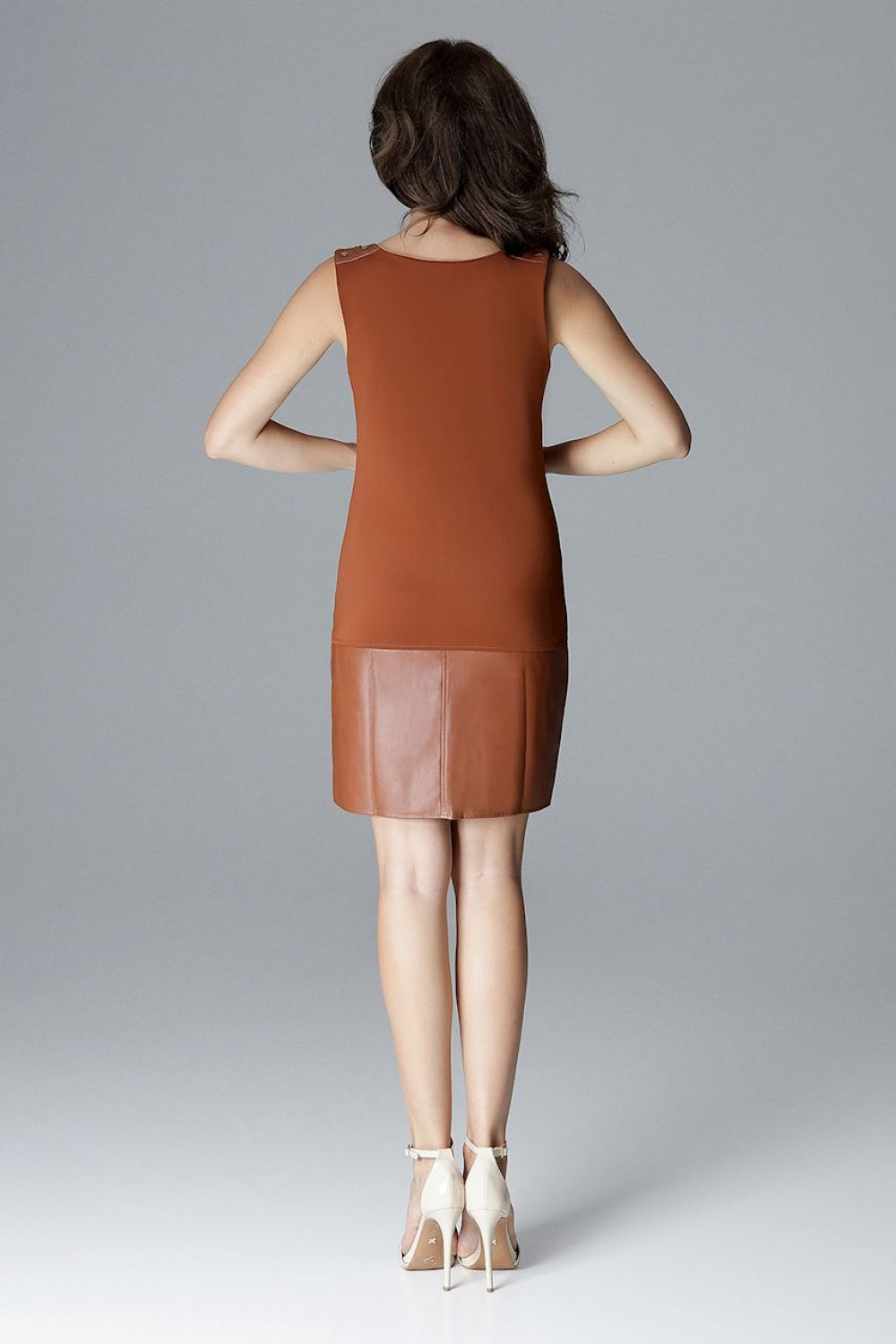Robe femme Lenitif Courte Courte — brun