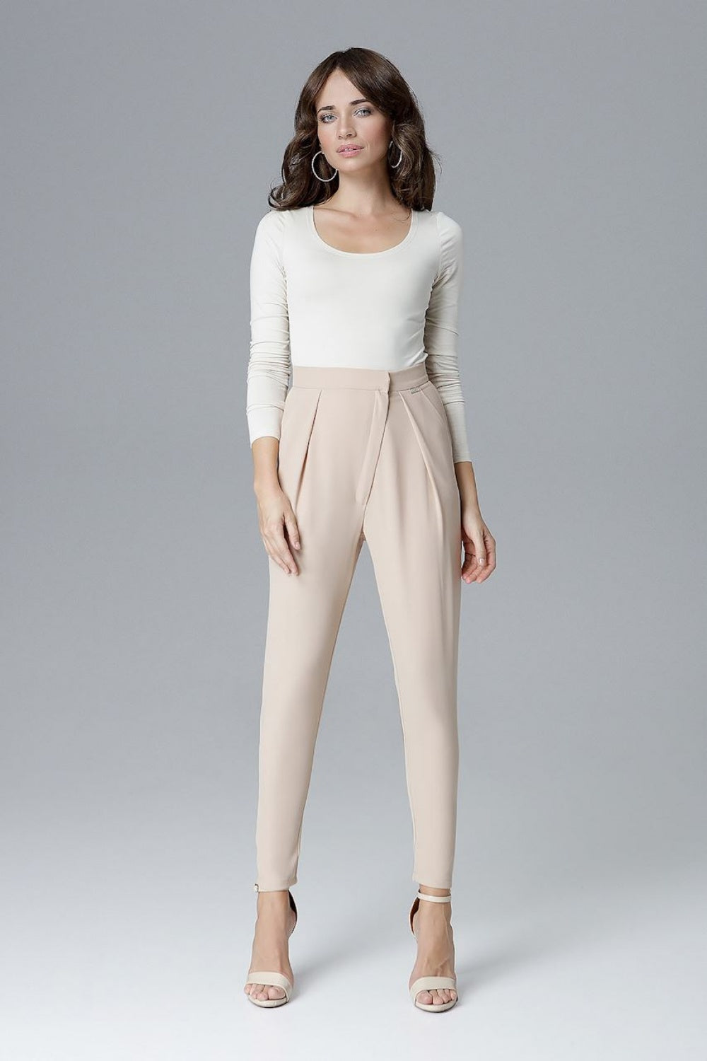 Chaussures à talons femme Lenitif Pantalon Pantalon — beige