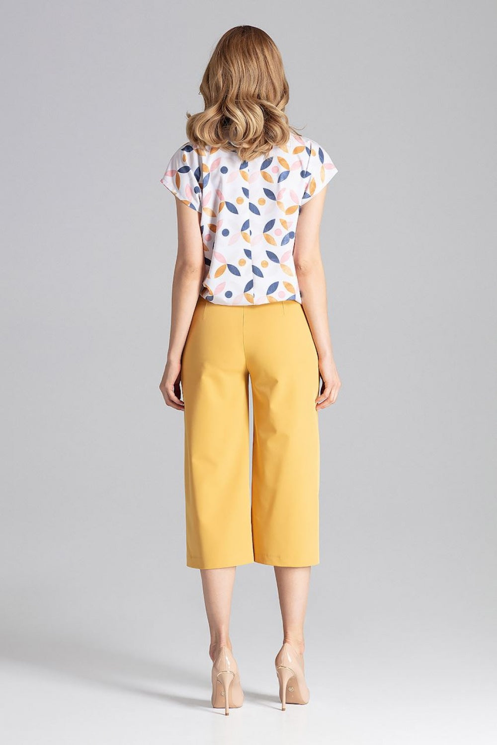 Chaussures à talons femme Figl Pantalon Pantalon — jaune