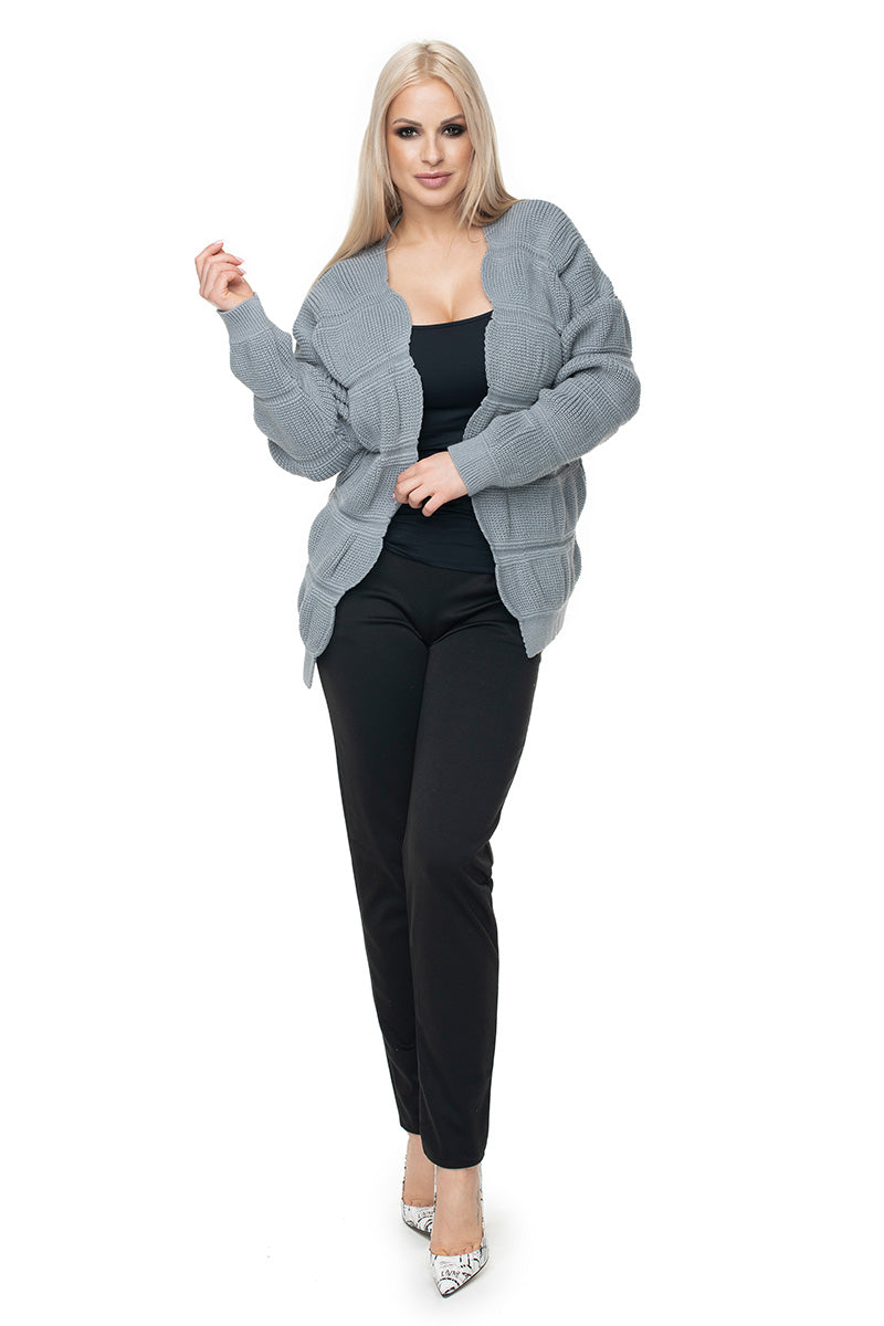 Cardigan femme PeeKaBoo — gris