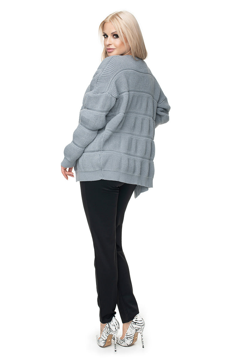 Cardigan femme PeeKaBoo — gris