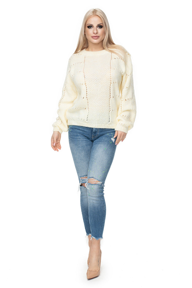 Pull femme PeeKaBoo Chandail Chandail — blanc