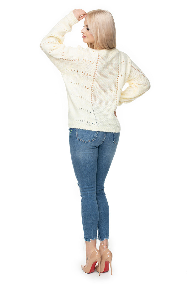 Pull femme PeeKaBoo Chandail Chandail — blanc
