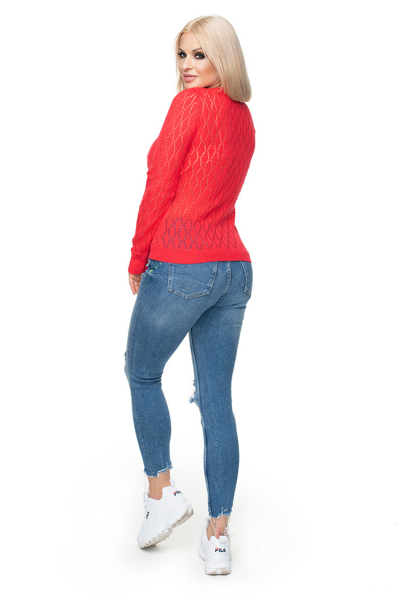 Pull femme PeeKaBoo Chandail Chandail — rouge