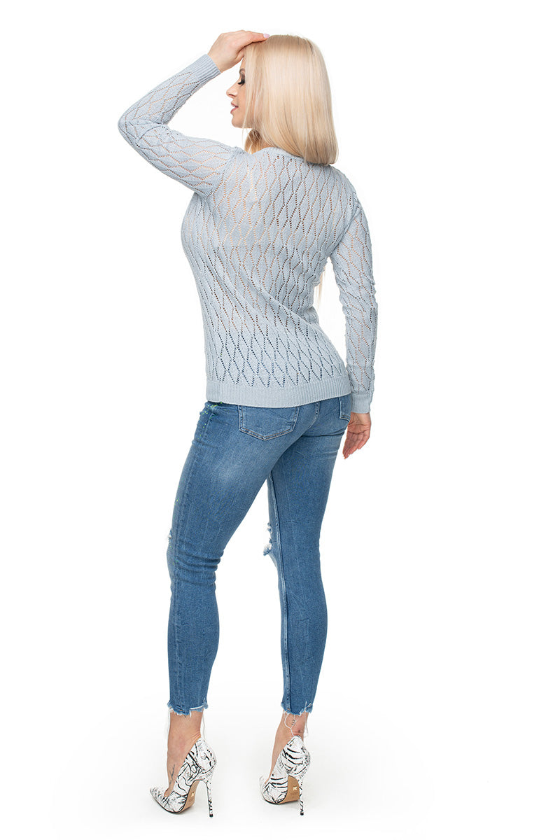 Pull femme PeeKaBoo Chandail Chandail — gris