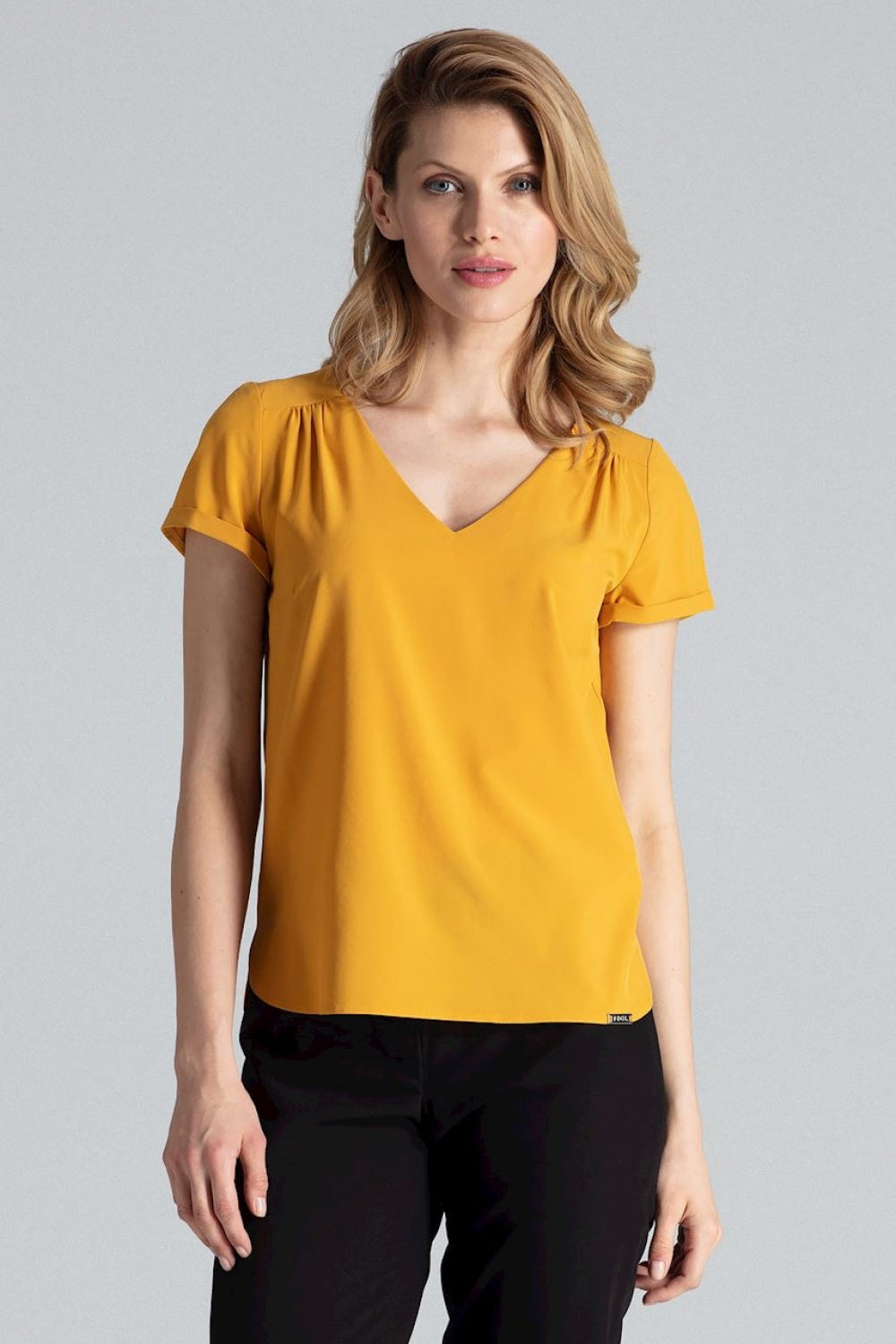 Blouse femme Figl Chemisier Chemisier — jaune