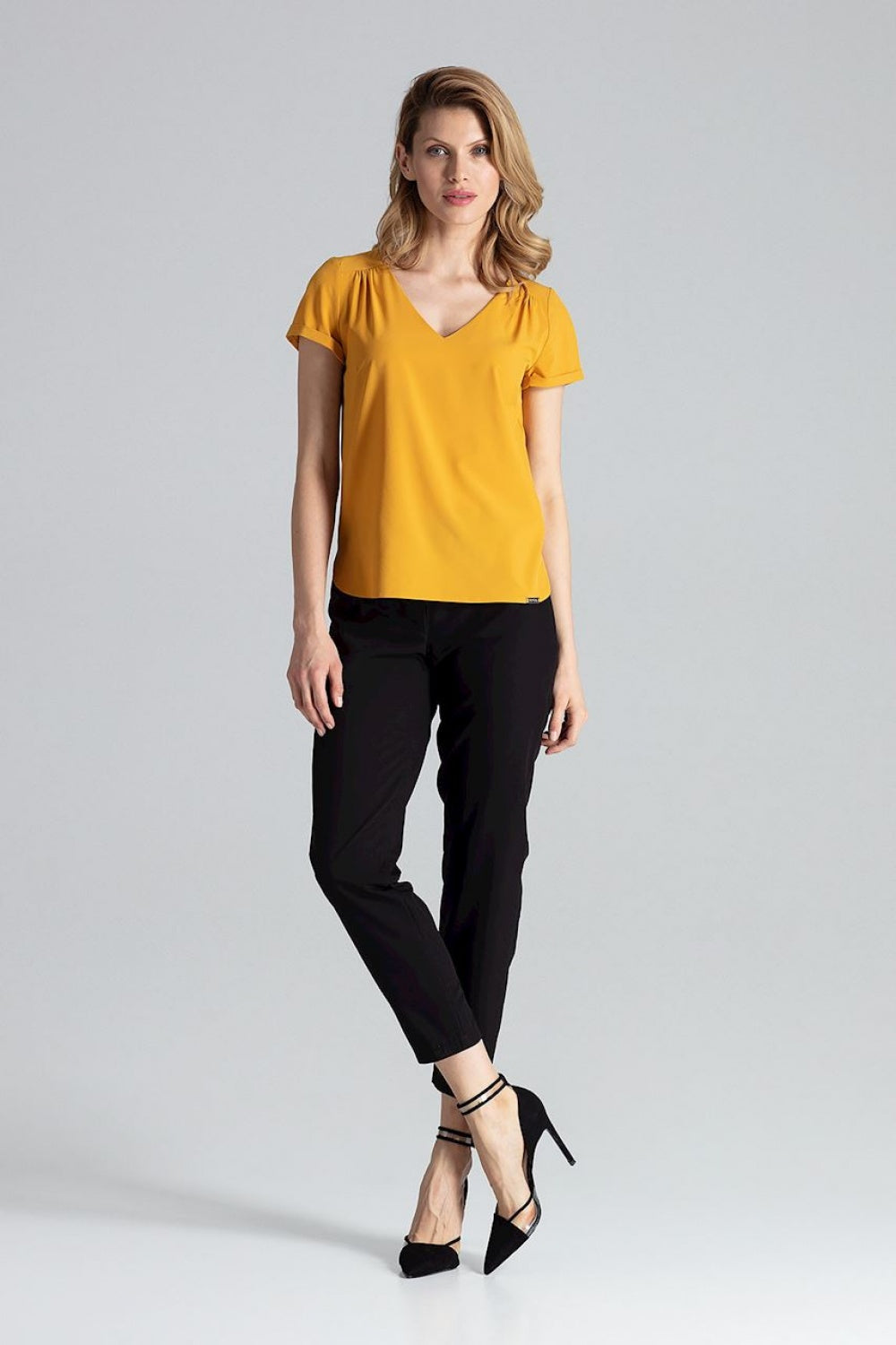 Blouse femme Figl Chemisier Chemisier — jaune