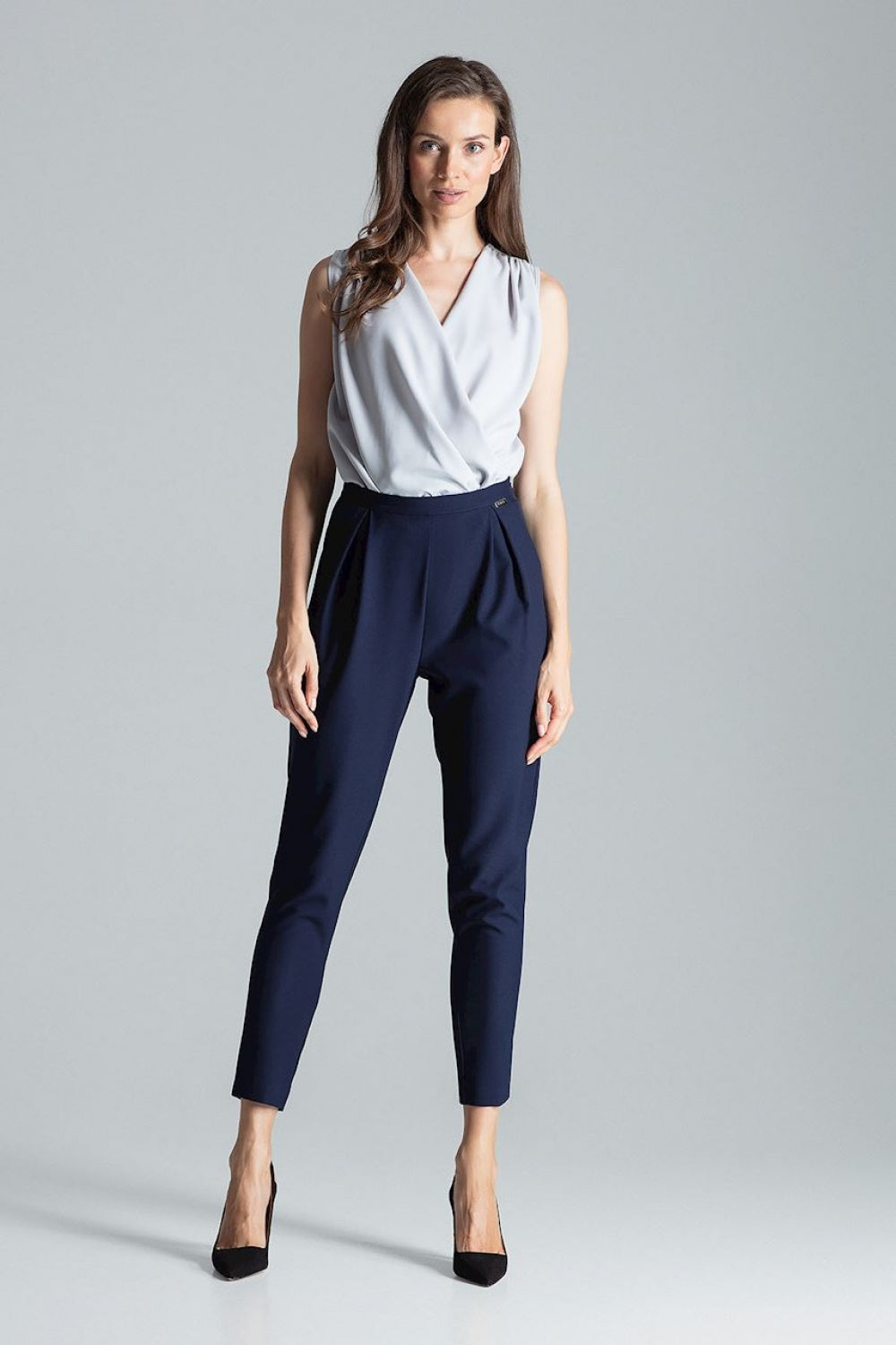 Chaussures à talons femme Figl Pantalon Pantalon — bleu marine