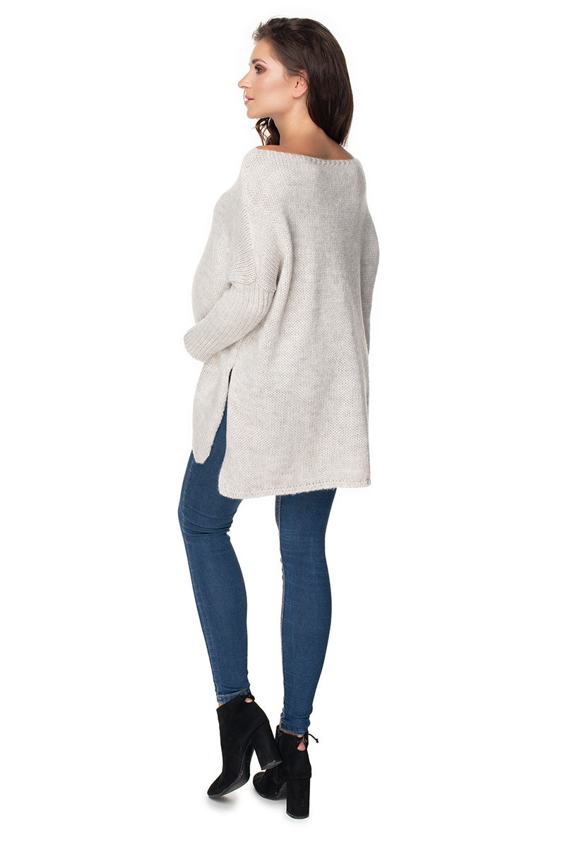 Chandail grossesse femme PeeKaBoo — gris