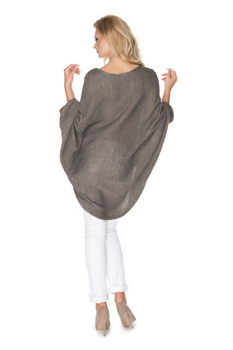 Poncho femme PeeKaBoo — brun