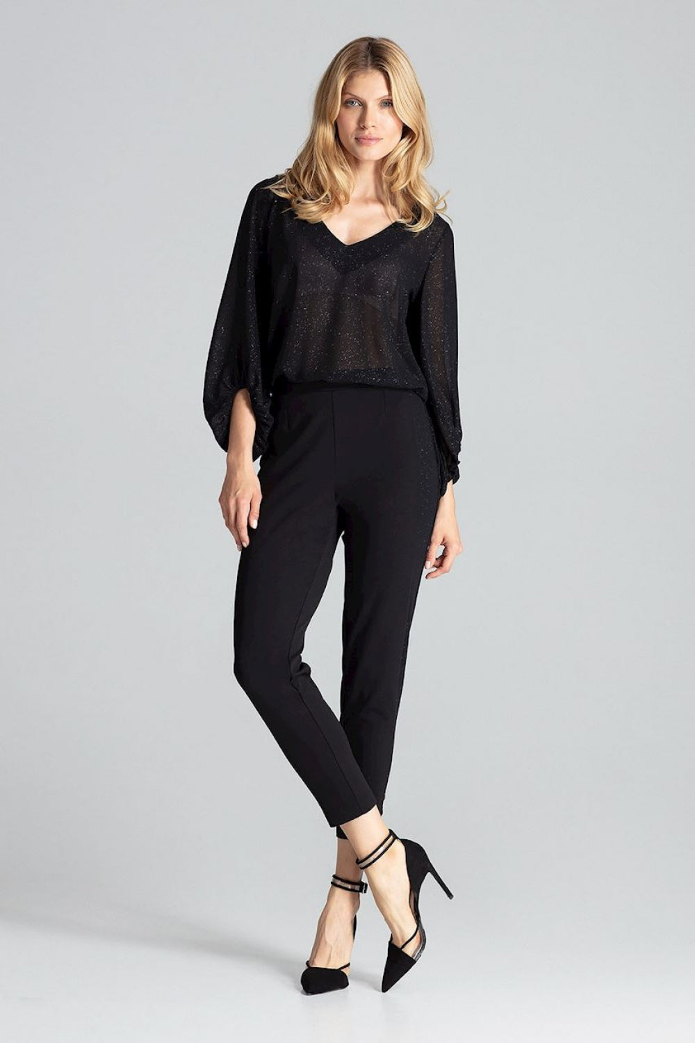 Chaussures à talons femme Figl Pantalon Pantalon — noir