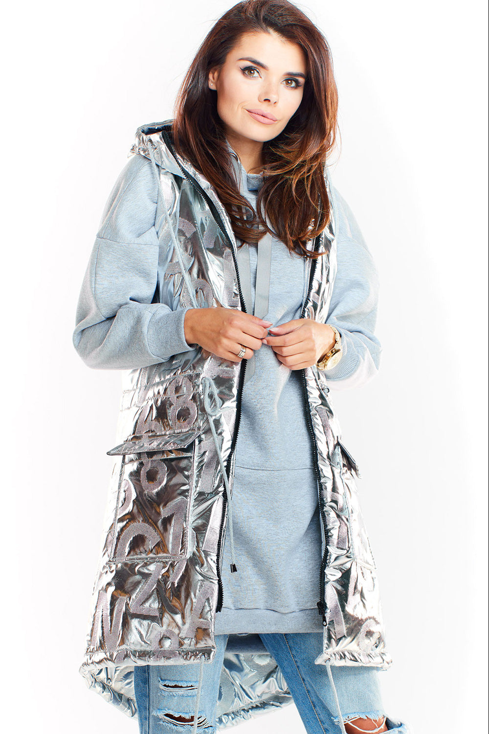 Gilet femme awama — gris