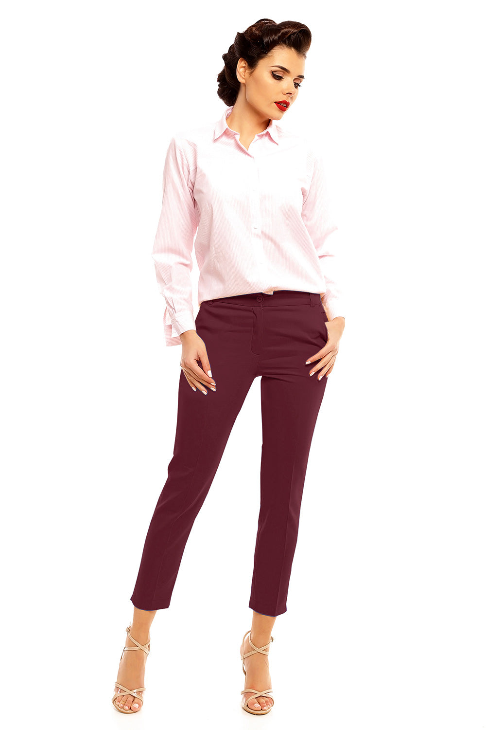 Chaussures à talons femme Cabba Pantalon Pantalon — rouge