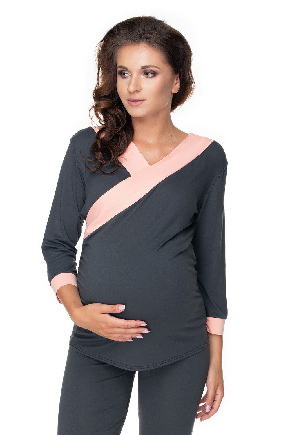 Pyjama femme PeeKaBoo De Grossesse De — gris