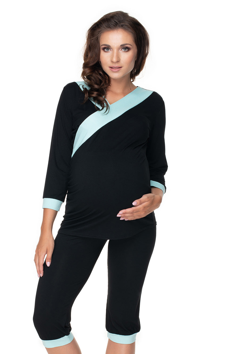Pyjama femme PeeKaBoo De Grossesse De — noir