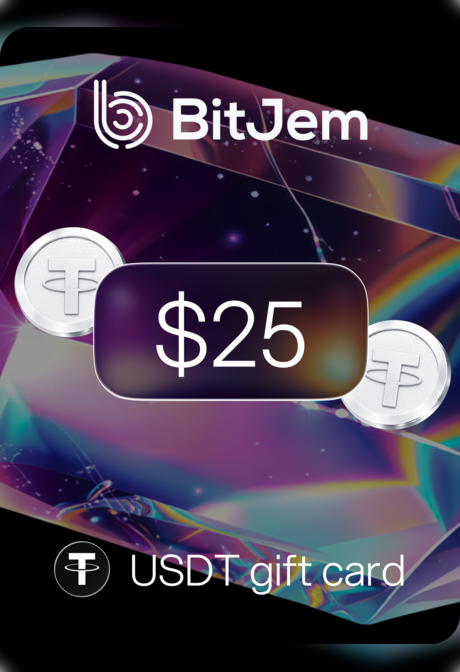 BitJem Crypto Gift Card USDT 25 USD - BitJem Key