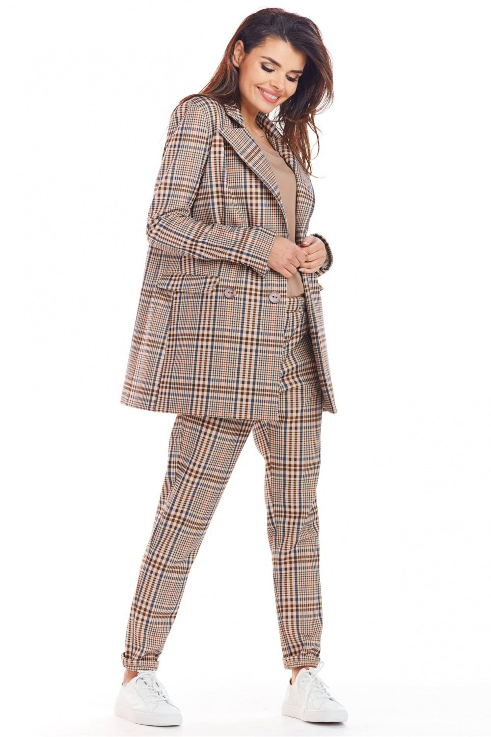 Blazer femme awama — brun