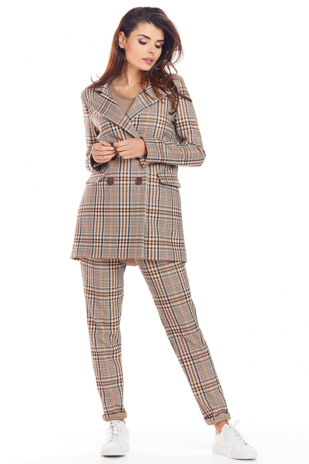 Blazer femme awama — brun