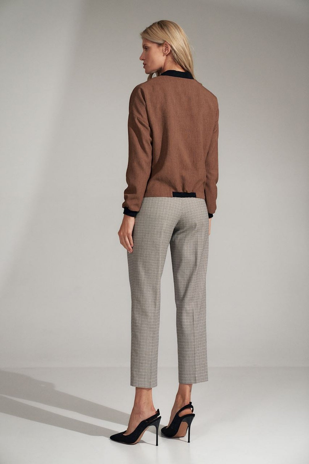 Chaussures à talons femme Figl Pantalon Pantalon — gris
