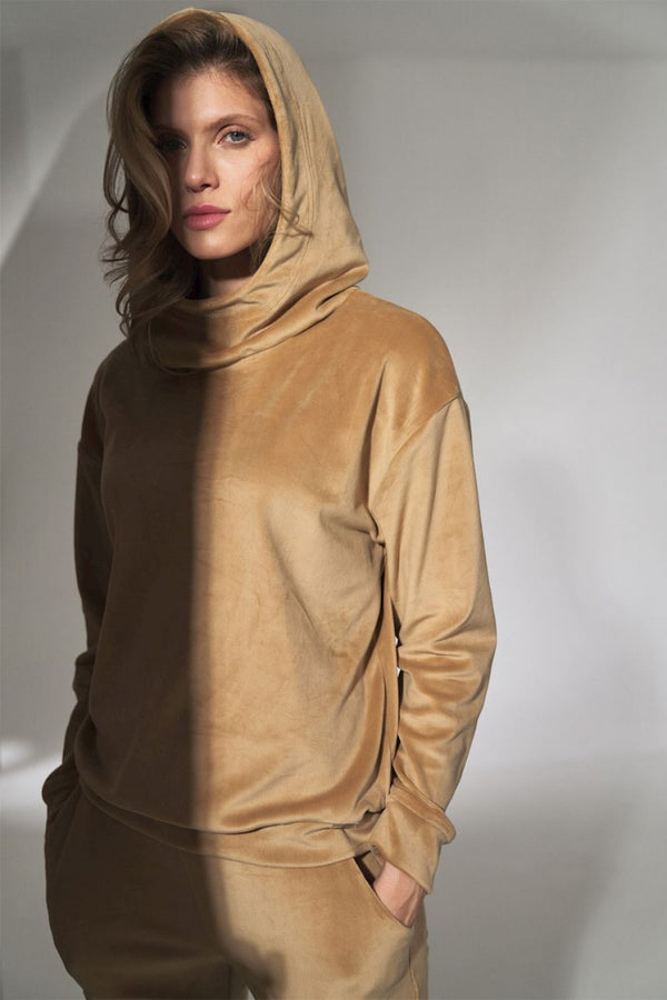 T-shirt femme Figl Sweatshirt Sweatshirt — beige
