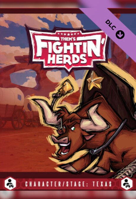 Them's Fightin' Herds - Character/Stage: Texas (PC) - Steam Gift - EUROPE