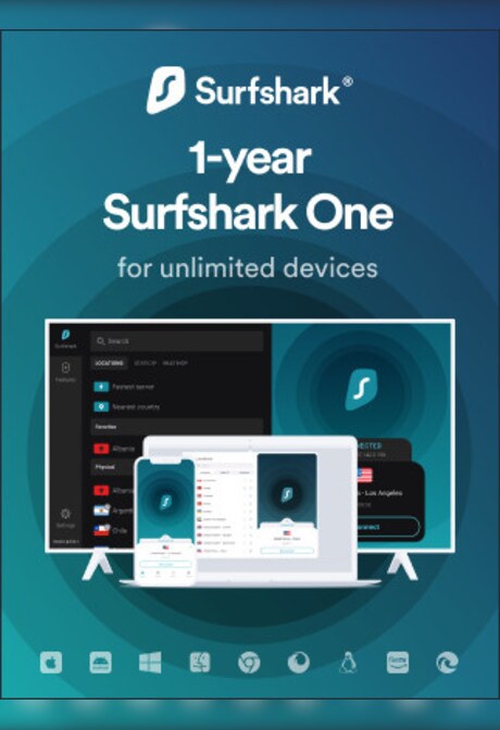 Surfshark One (Antivirus + VPN Bundle) 1 Year - Surfshark Key - GLOBAL