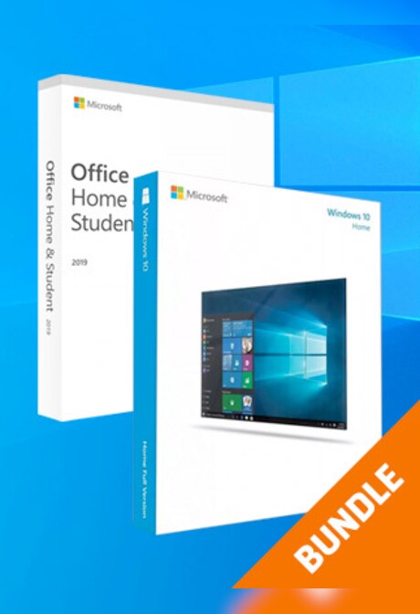 Microsoft Windows 10 Home & Microsoft Office 2019 Bundle (PC) - Microsoft Key - GLOBAL