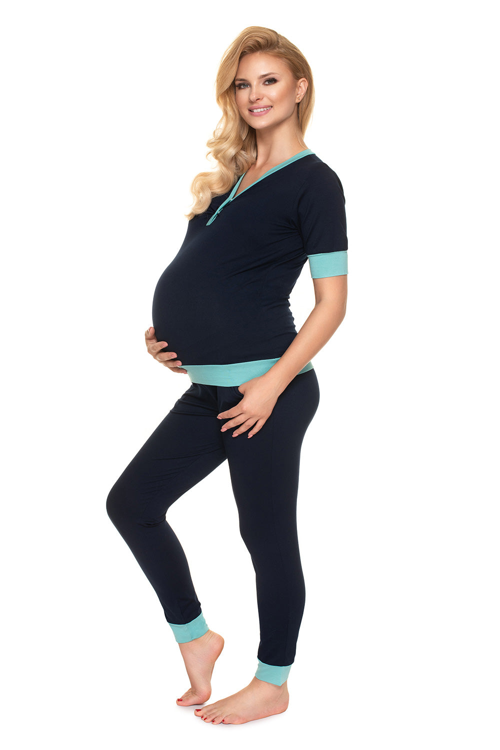 Pyjama femme PeeKaBoo De Grossesse De — bleu marine