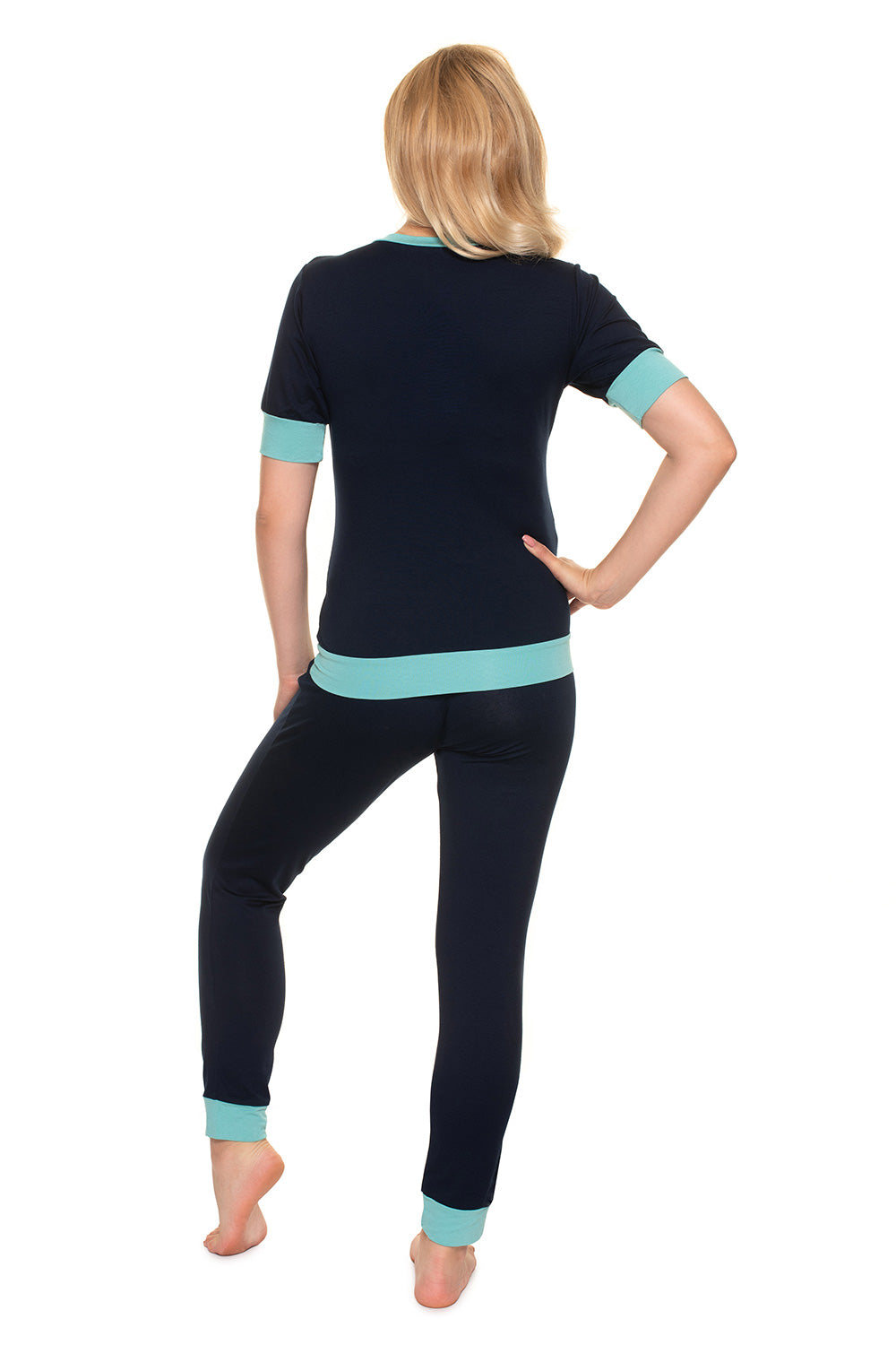 Pyjama femme PeeKaBoo De Grossesse De — bleu marine