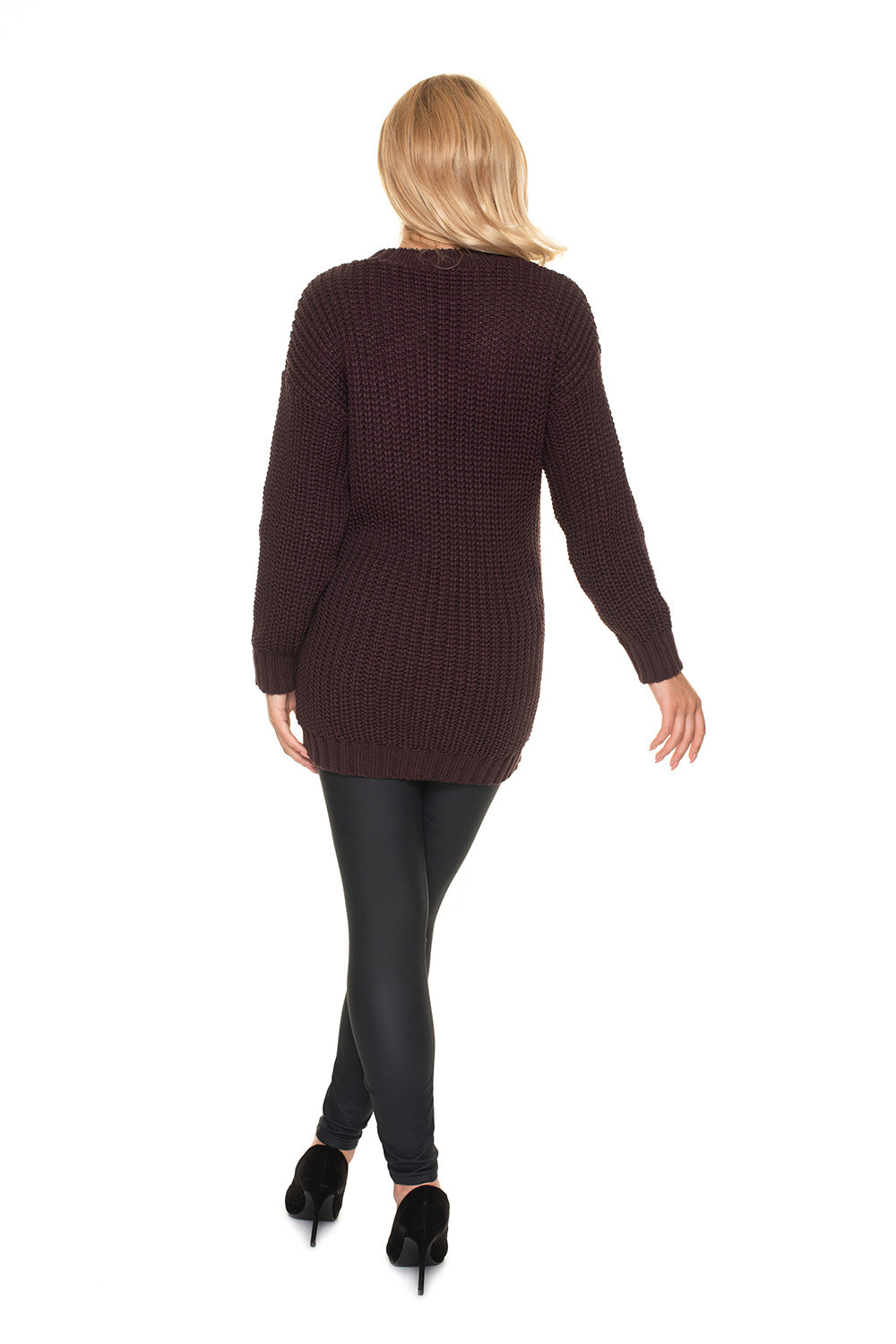 Pull femme PeeKaBoo Chandail Grossesse Chandail — brun