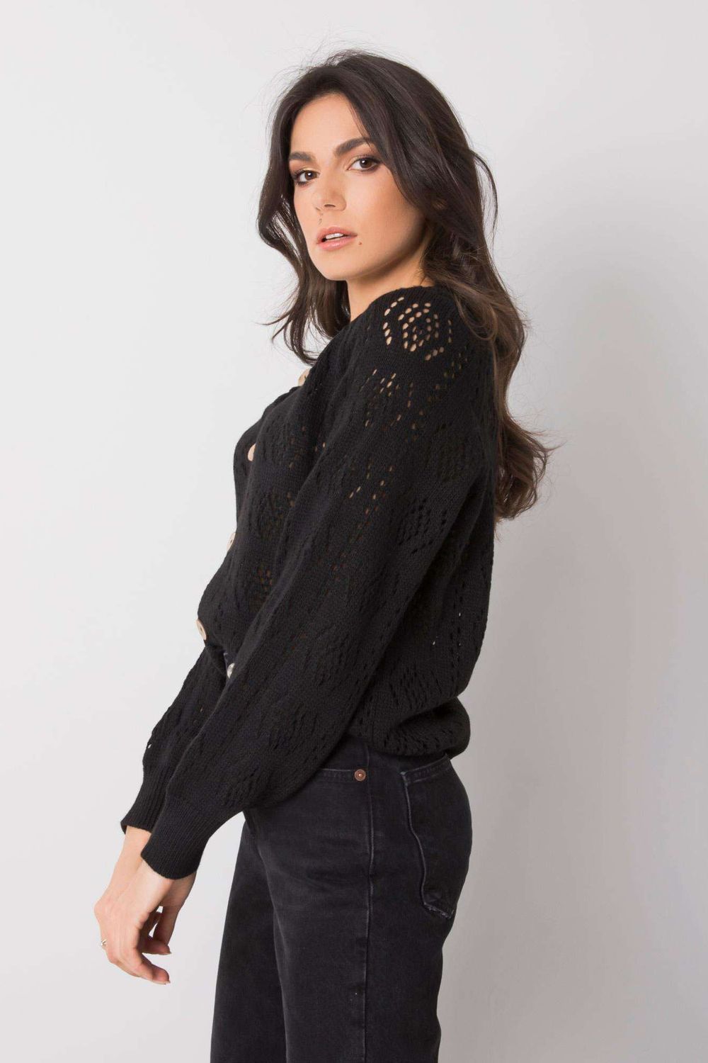 Cardigan femme Och Bella — noir