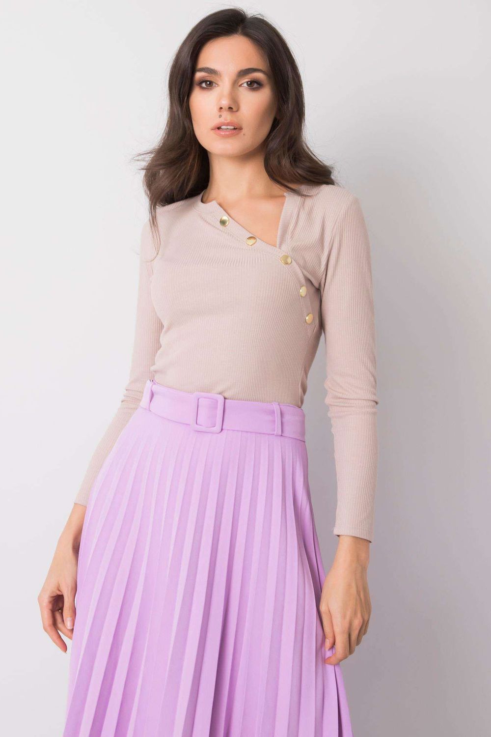 Blouse femme Och Bella Chemisier Chemisier — beige