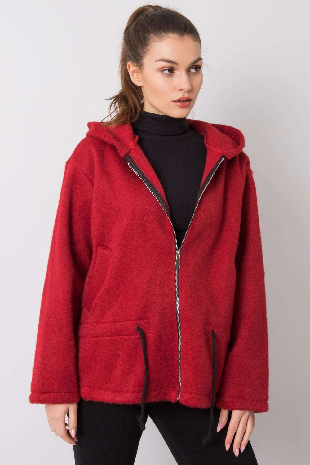 T-shirt femme Italy Moda Sweatshirt Sweatshirt — rouge
