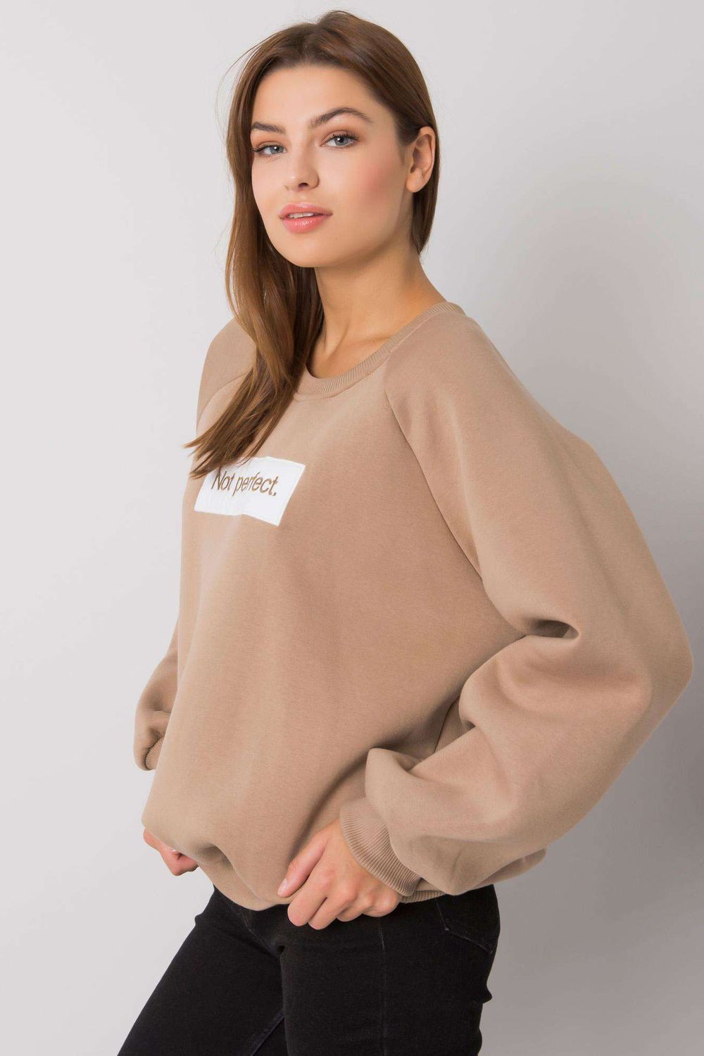 T-shirt femme Ex Moda Sweatshirt Sweatshirt — beige