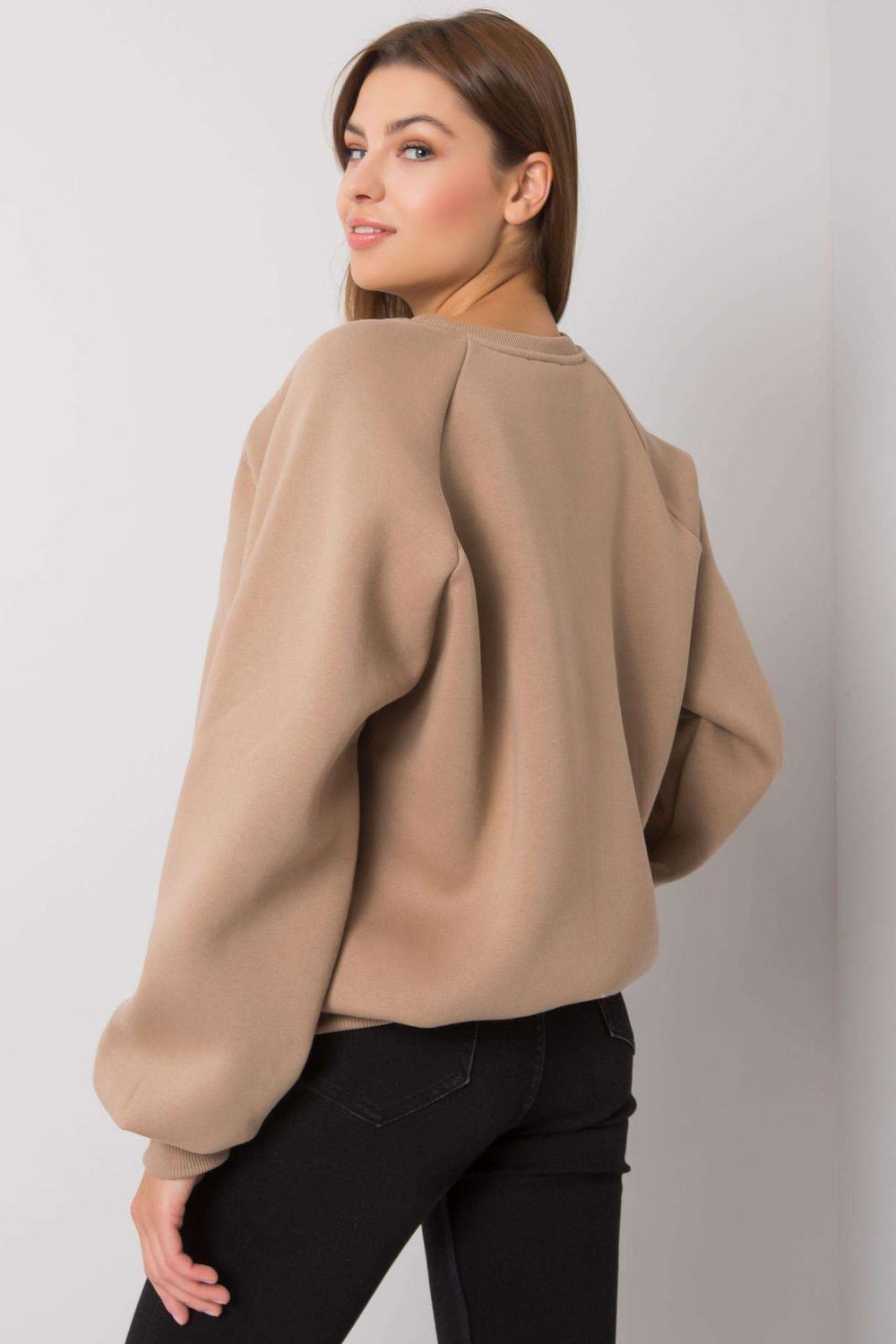 T-shirt femme Ex Moda Sweatshirt Sweatshirt — beige