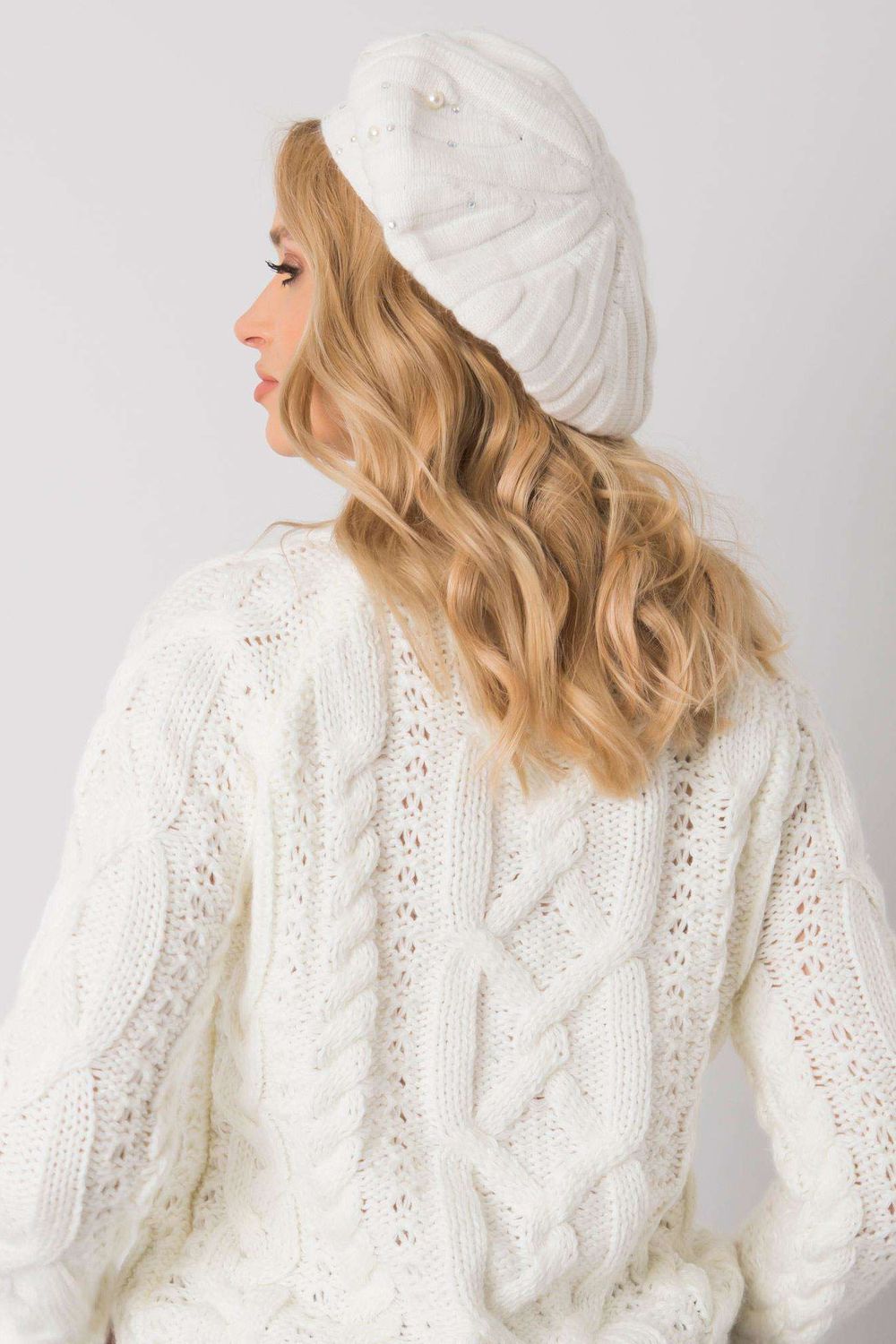 Bonnet femme AT — beige