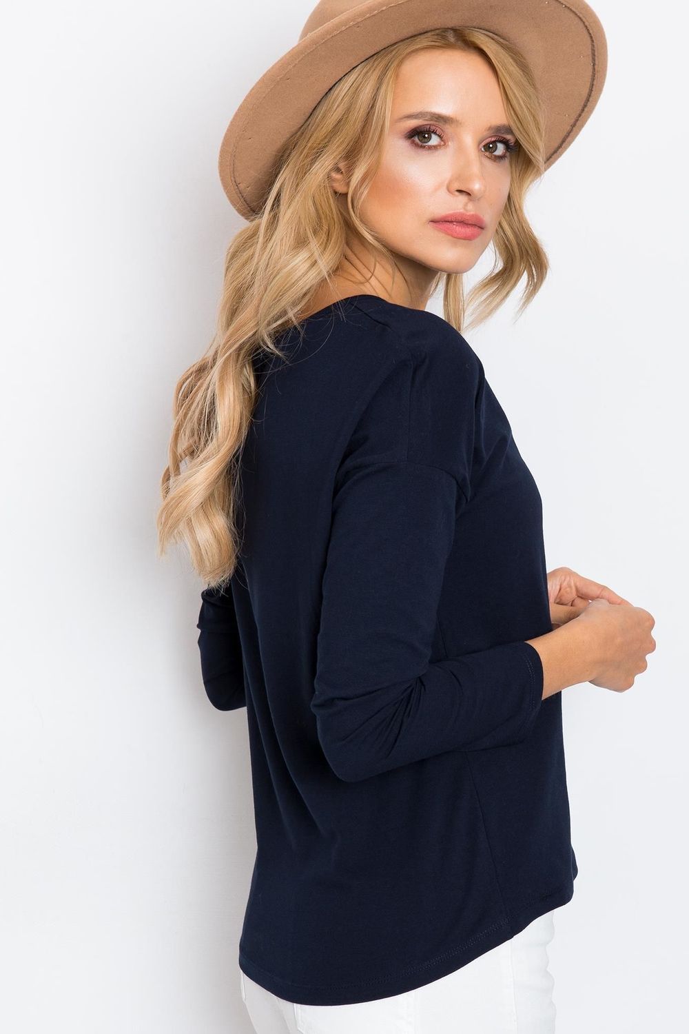 Blouse femme BFG Chemisier Chemisier — bleu marine