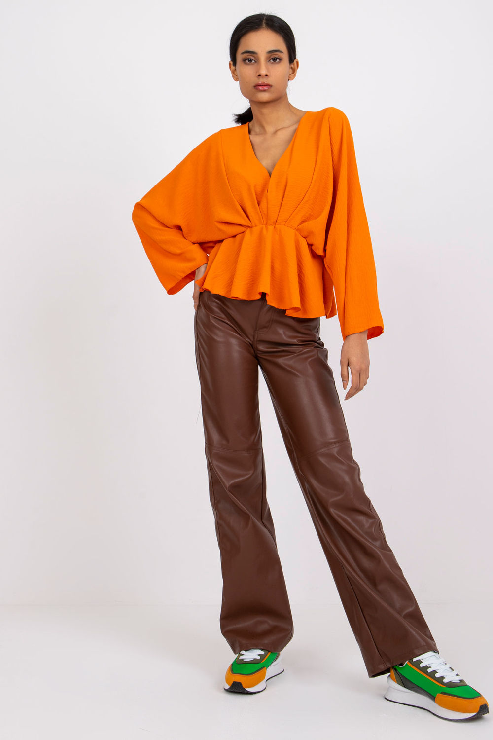 Blouse femme Italy Moda Chemisier Chemisier — orange