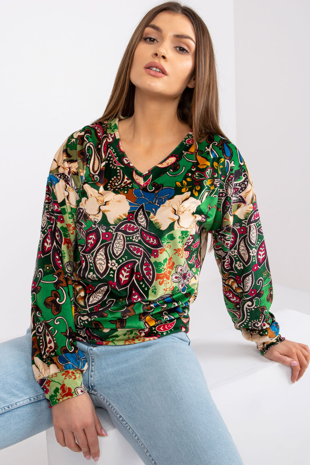 Blouse femme Italy Moda Chemisier Chemisier — vert