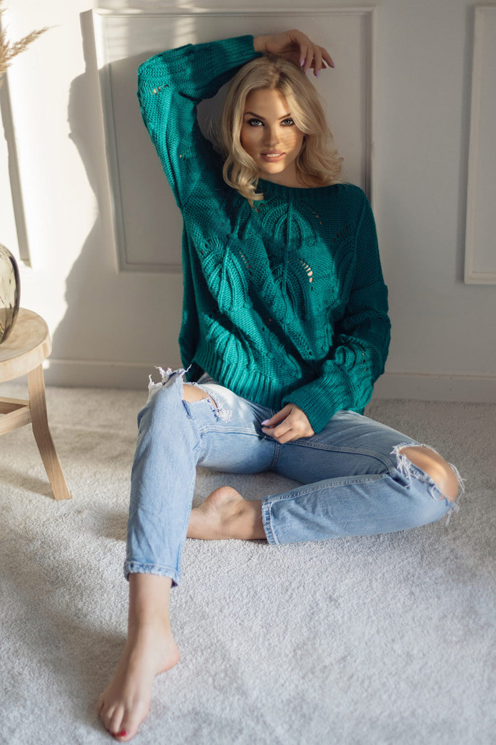 Pull femme PeeKaBoo Chandail Chandail — vert