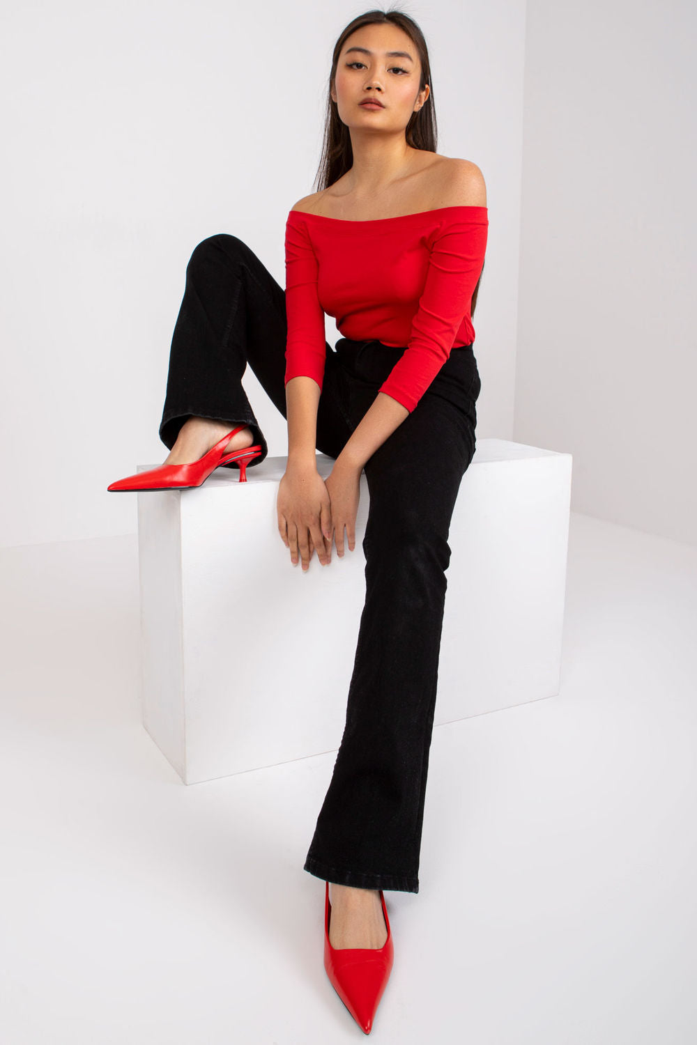 Blouse femme BFG Chemisier Chemisier — rouge
