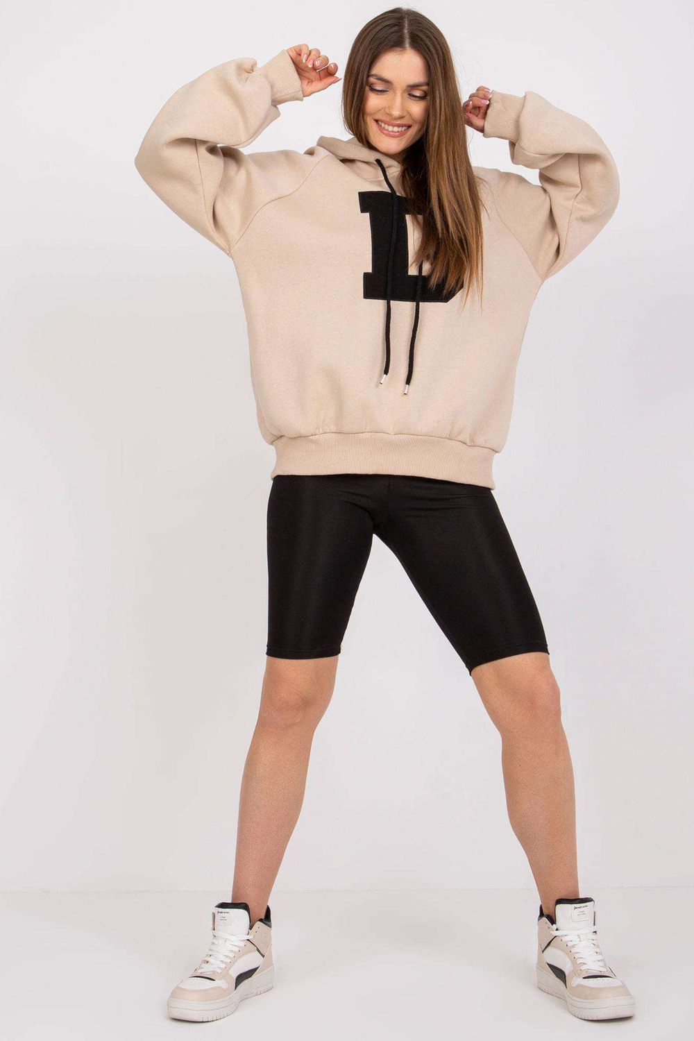 T-shirt femme Ex Moda Sweatshirt Sweatshirt — beige