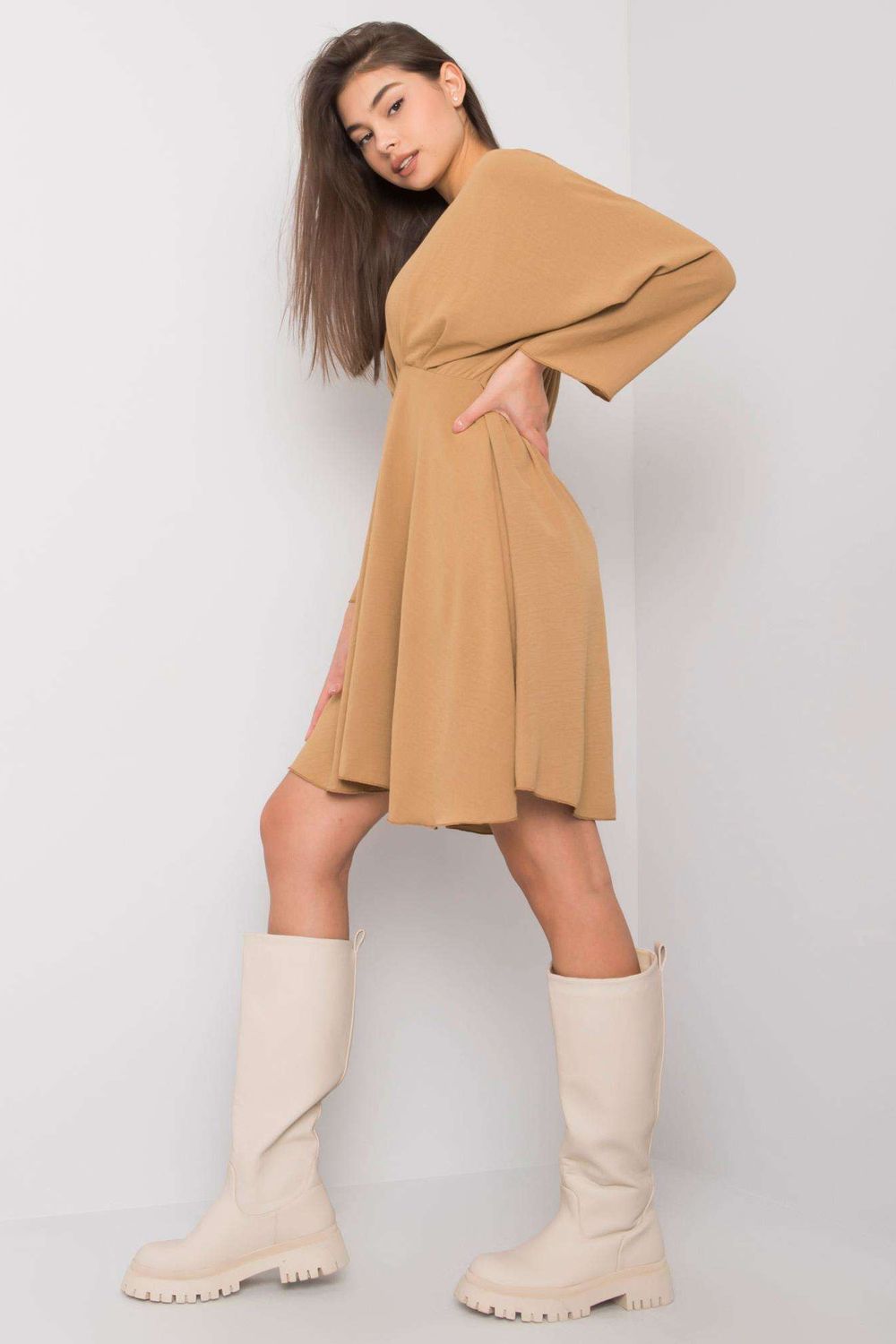 Robe femme Italy Moda De Jour De — beige