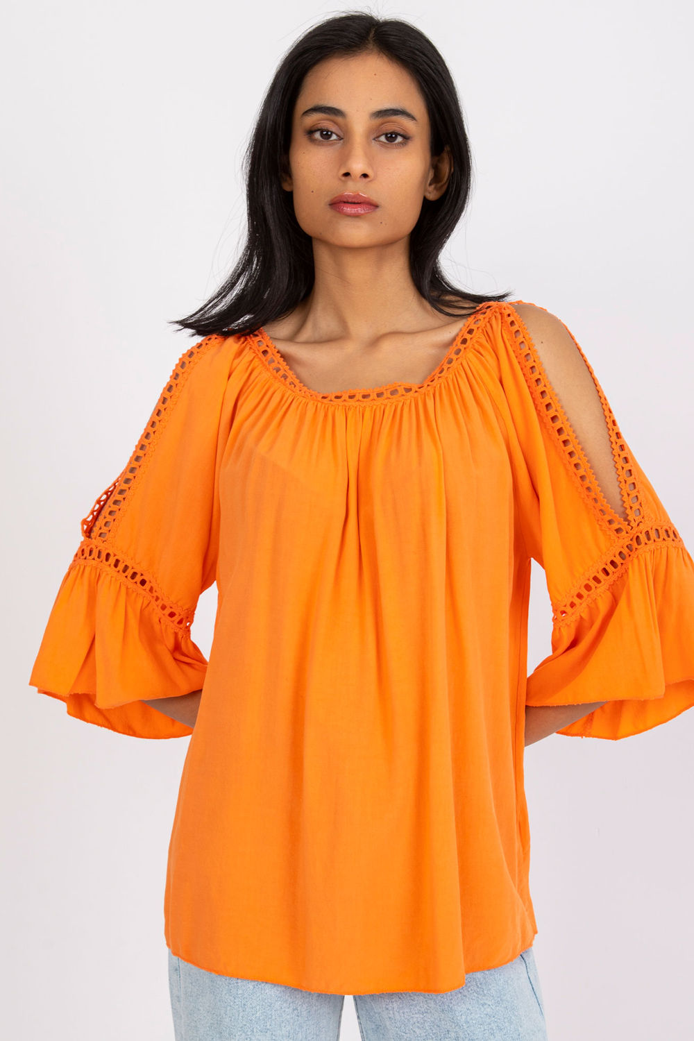 Blouse femme Och Bella Chemisier Chemisier — orange