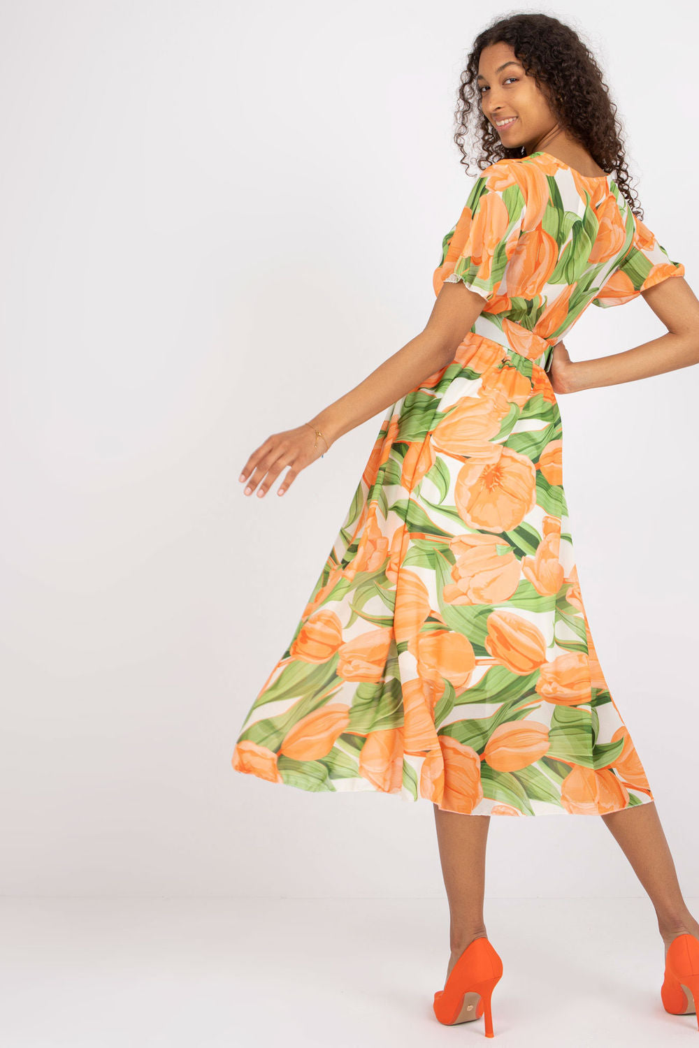 Robe femme Italy Moda De Jour De — orange