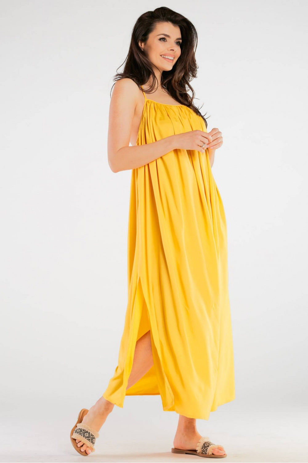 Robe femme awama De Jour De — jaune